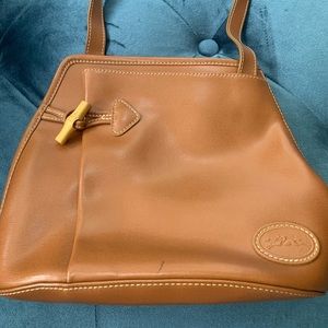 Vintage LONGCHAMP Brown Leather Crossbody Bag